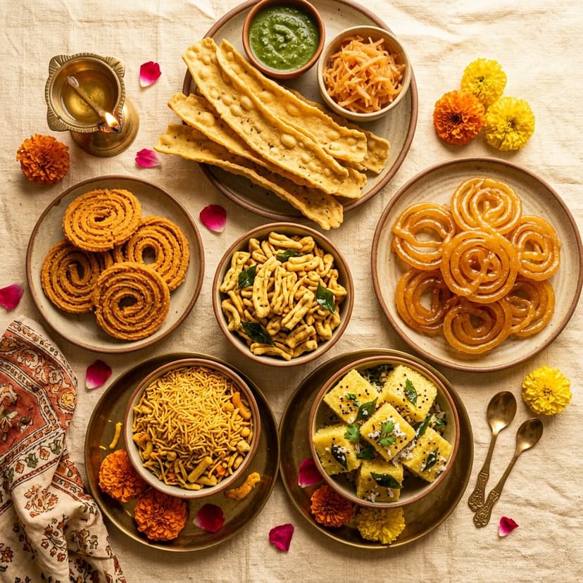Gujarati Farsan Spread